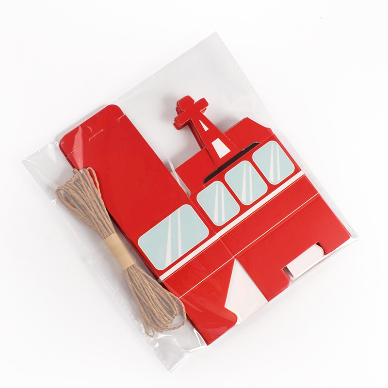 생일파티 장식용 케이블카 종이 가랜드 어린이 생일 선물 상자 